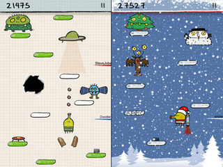 Illustration for article titled The iPhone Version of Crack - Pocket God and Doodle Jump